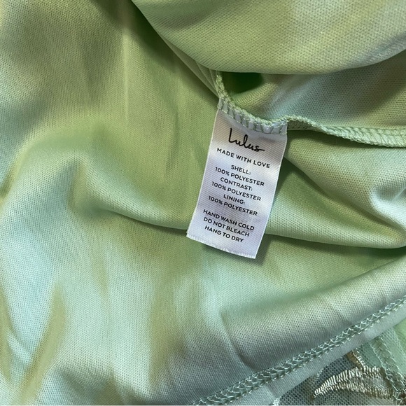 NWOT Lulus Elite Cutie Mint Green Mesh 3D Floral Embroidered Midi Dress - Picture 10 of 10